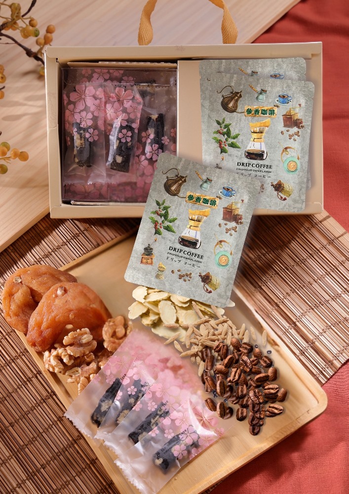 黃精核桃糕+參香咖啡
