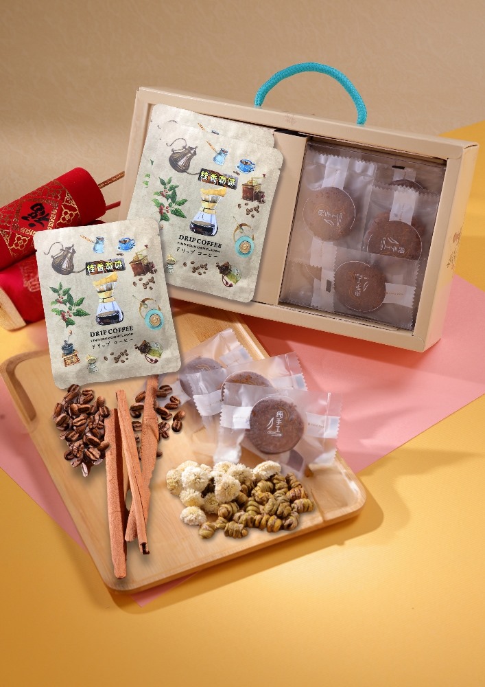 石斛菊香酥+桂香咖啡 組合禮盒